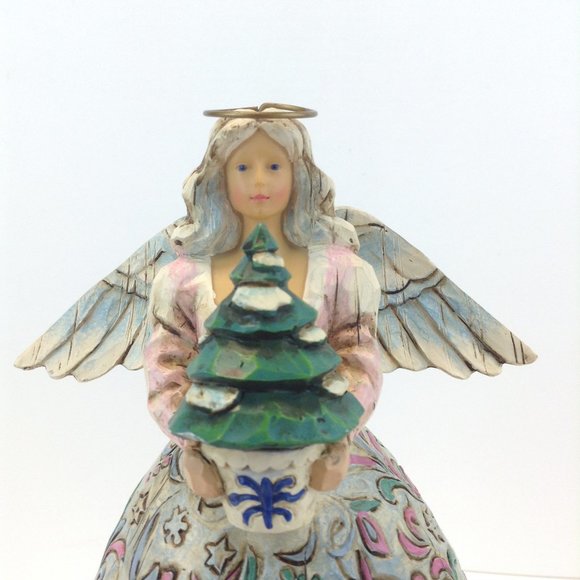 Jim Shore 2004 Heartwood Creek Angel "Landscape Sleeps" Winter Scene - Picture 9 of 15